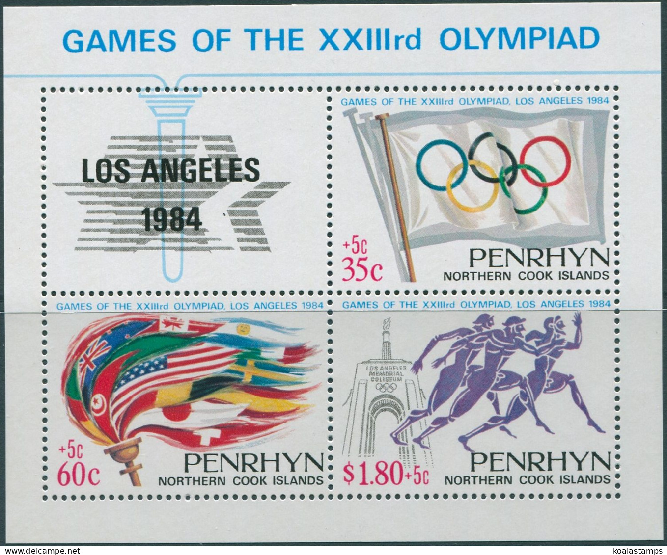 Cook Islands Penrhyn 1984 SG359 Olympic Games MS MNH - Penrhyn