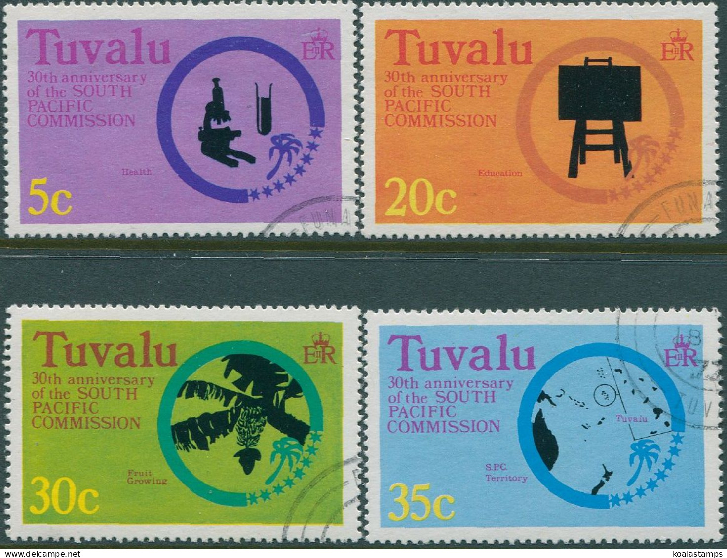 Tuvalu 1977 SG54-57 South Pacific Commission Set FU - Tuvalu