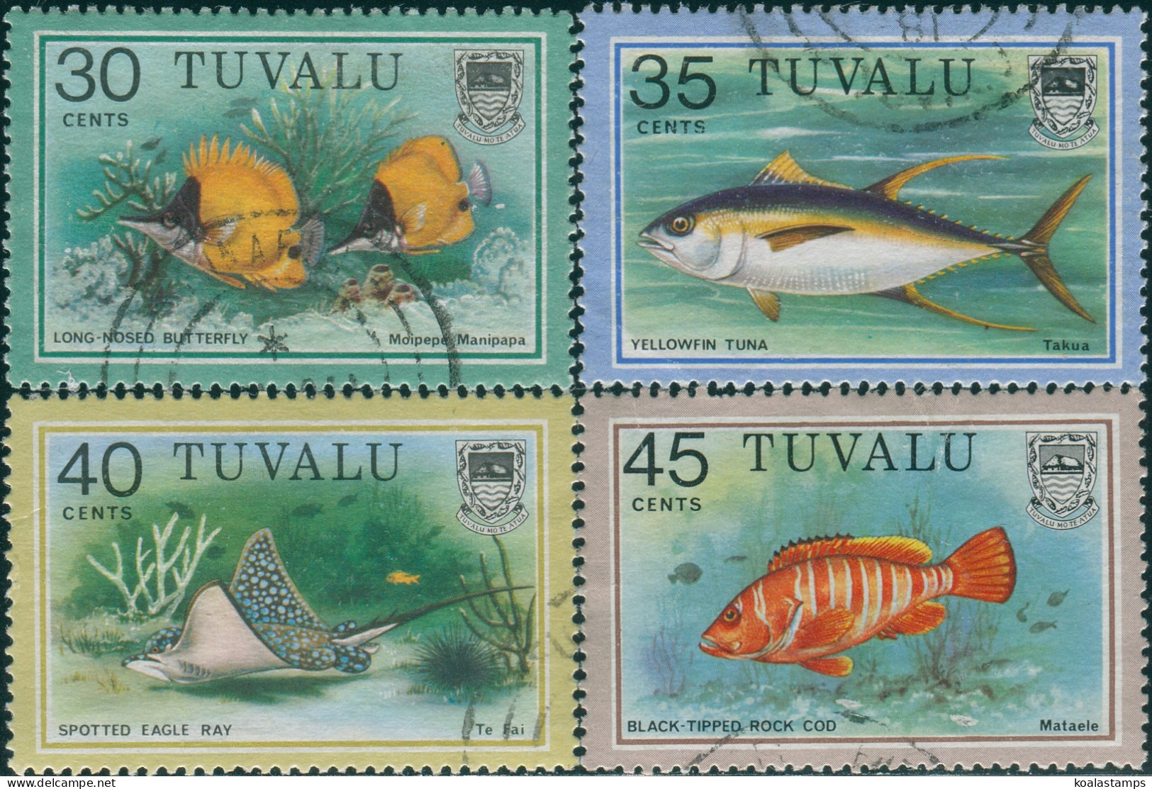 Tuvalu 1979 SG115-117b Fish FU - Tuvalu