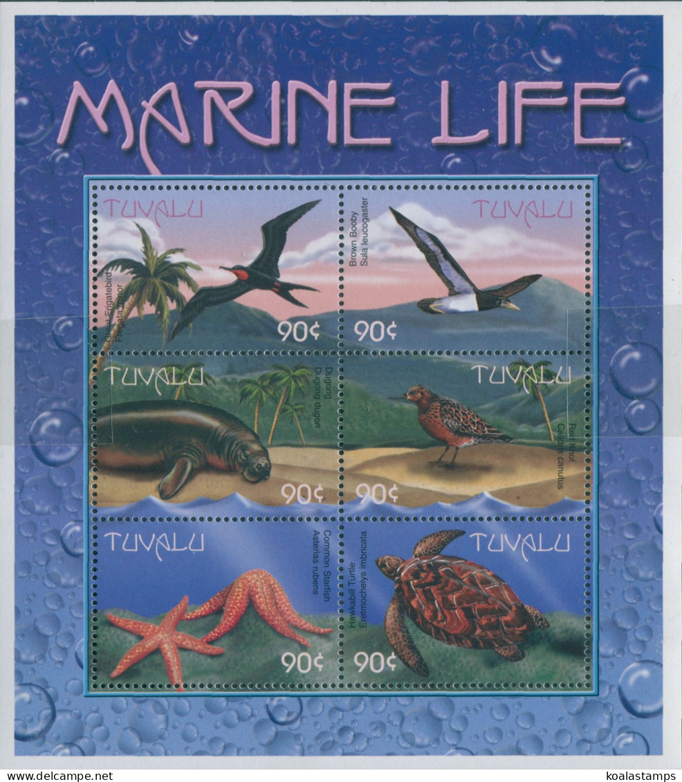 Tuvalu 2000 SG901a Marine Life Sheetlet MNH - Tuvalu