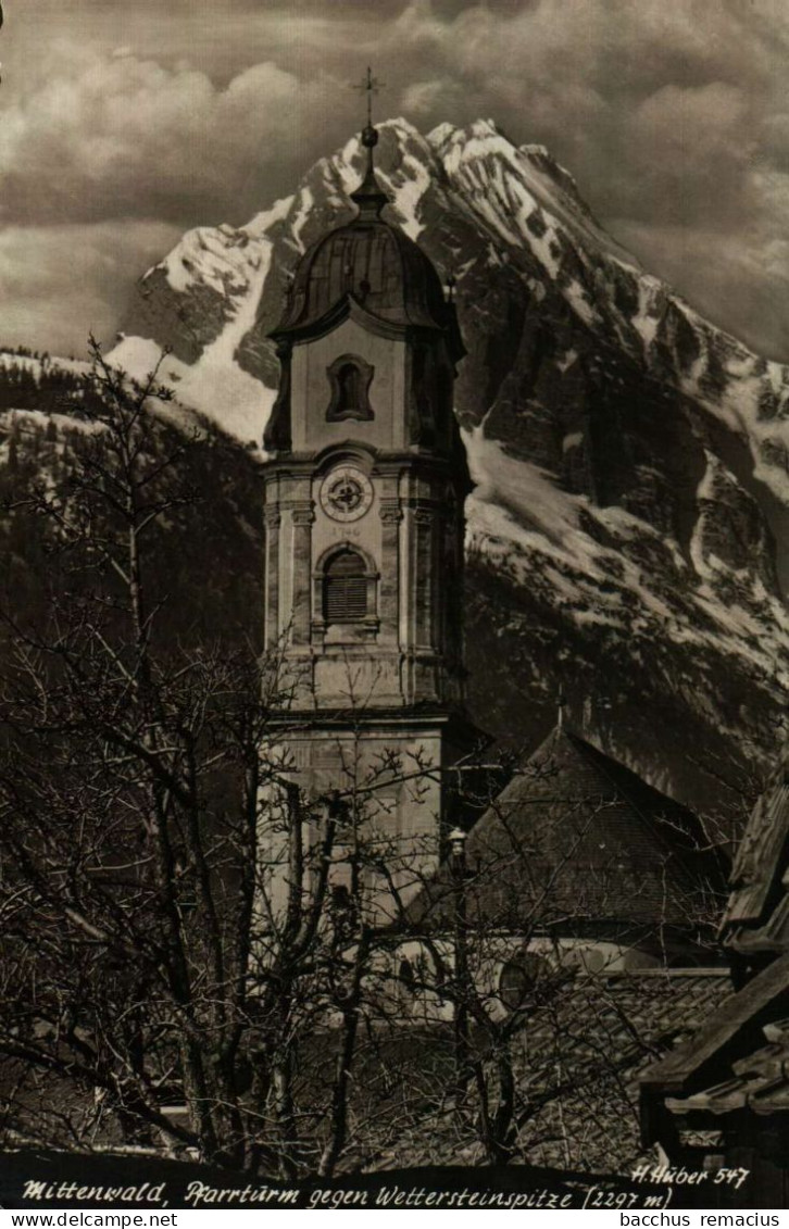 MITTENWALD - Pfarrturm Gegen Wettersteinspitze (2297m) - Mittenwald