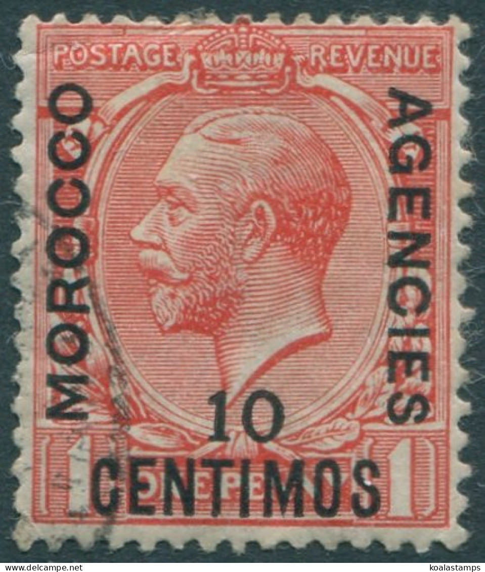 Morocco Agencies 1935 SG154 10c On 1d Scarlet KGV FU (amd) - Bureaux Au Maroc / Tanger (...-1958)