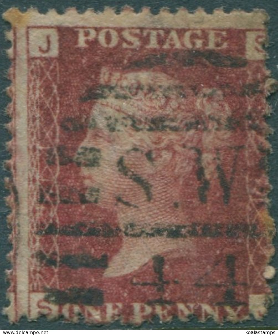 Great Britain 1858 SG44 1d Lake-red QV JSSJ Plate 113 FU (amd) - Unclassified
