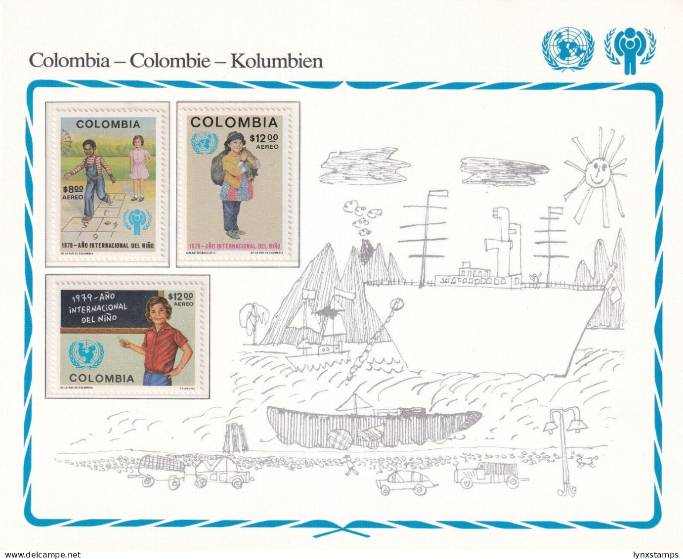 SA06 Colombia 1979 International Year Of The Child Mint Stamps - Colombia