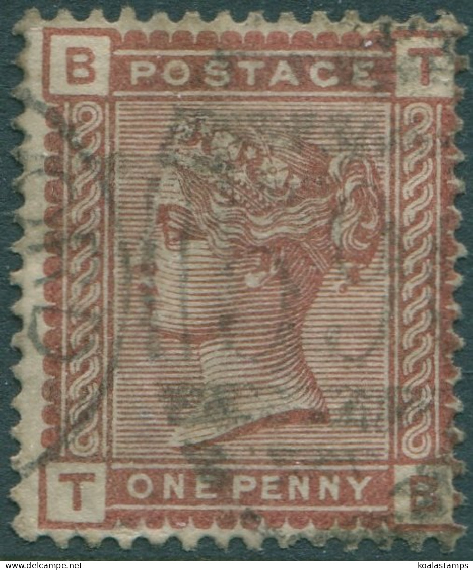 Great Britain 1880 SG166 1d Venetian Red QV BTTB FU (amd) - Other & Unclassified