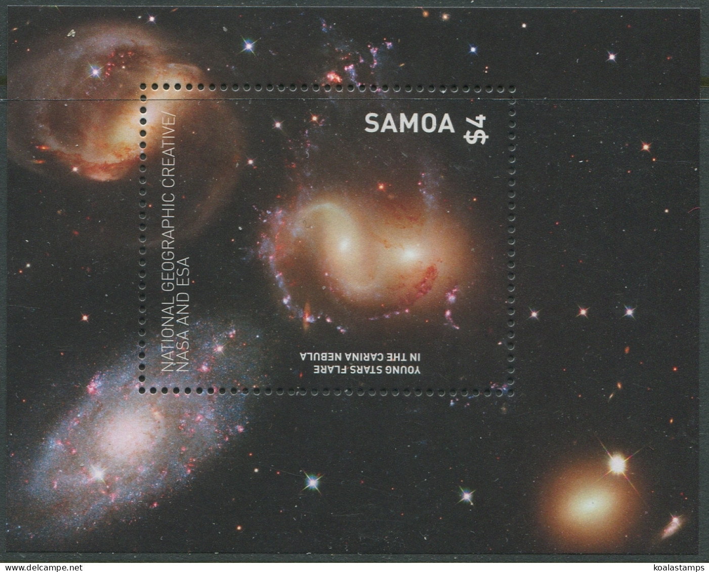 Samoa 2016 SG1436 Space Nebulus MS MNH - Samoa