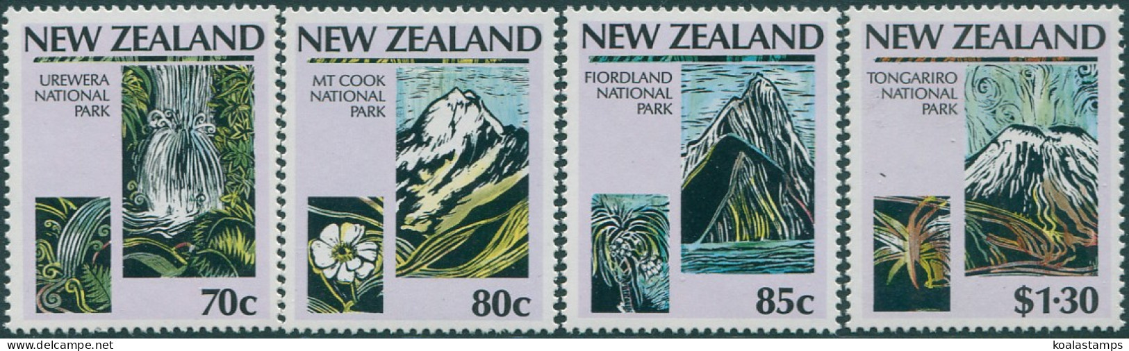 New Zealand 1987 SG1428-1431 National Parks Set MNH - Altri & Non Classificati