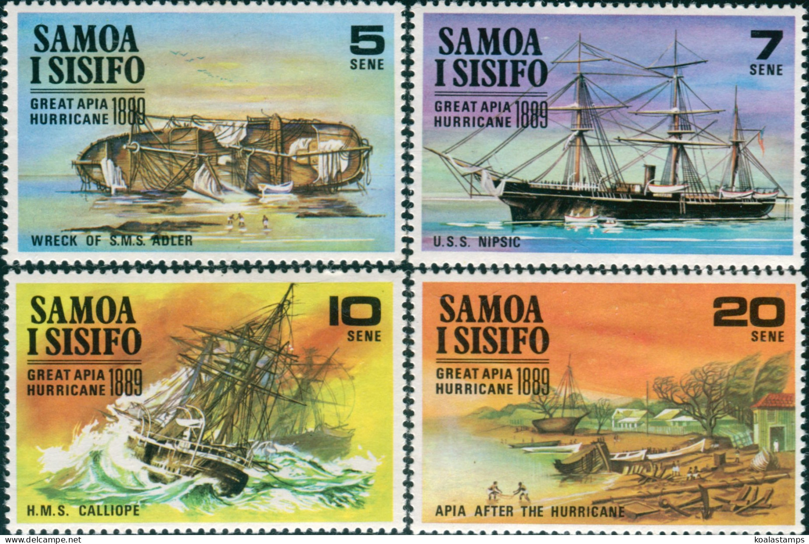 Samoa 1970 SG341-344 Hurricane Set MNH - Samoa