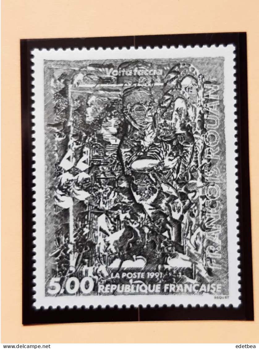 Timbre – France – 1991-n° 2730- Oeuvre De François ROUAN : Volta Faccia -Etat : Neuf - Unused Stamps