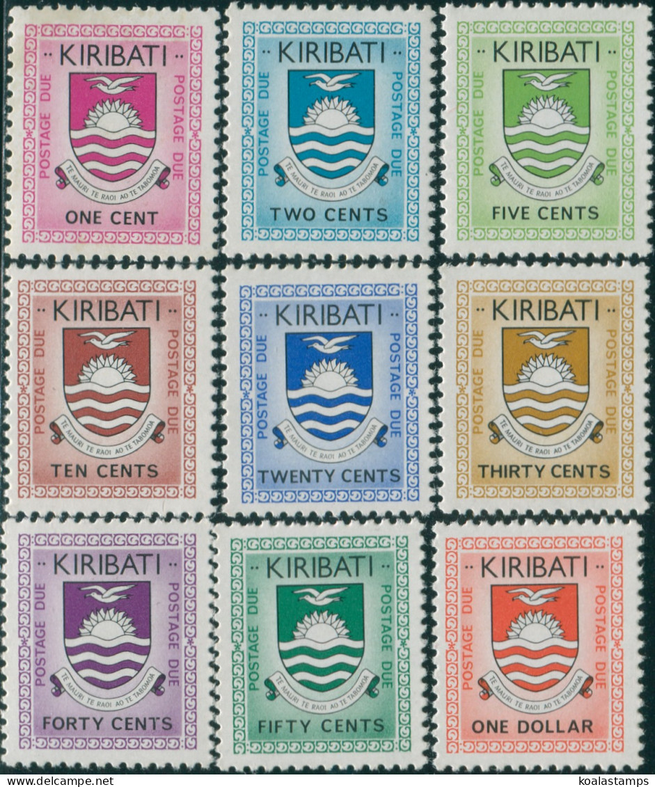 Kiribati Due 1981 SGD1-D9 Coat Of Arms Postage Dues MNH - Kiribati (1979-...)