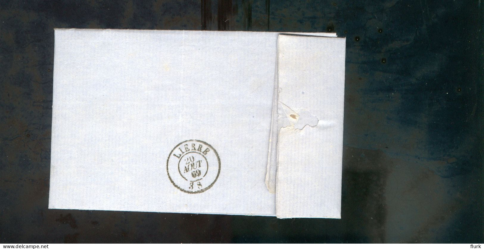 België OCB17 Gestempeld Op Brief Anvers-Lierre 1869 Perfect (2 Scans) - 1865-1866 Linksprofil