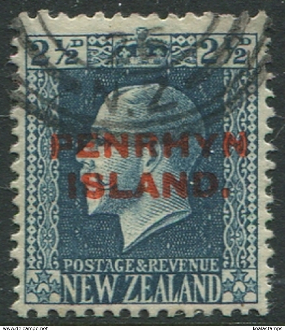 Cook Islands Penrhyn 1917 SG24 2½d Blue KGV FU - Penrhyn