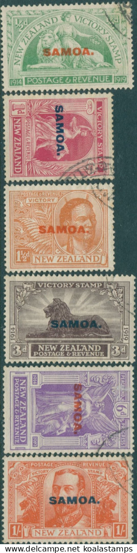 Samoa 1920 SG143-148 Victory Set FU - Samoa