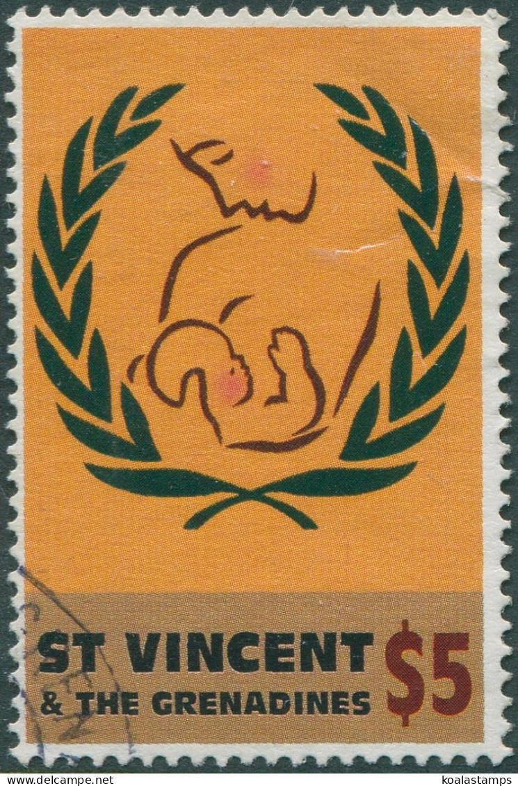 St Vincent 1995 SG2982 $5 Breast-feeding Emblem FU - St.Vincent (1979-...)