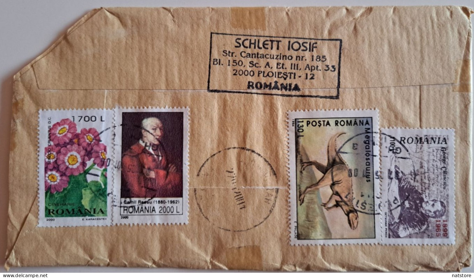 1994.1999.2000..ROMANIA..COVER WITH STAMPS..PAST MAIL - Lettres & Documents