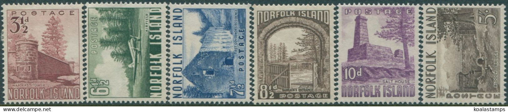 Norfolk Island 1953 SG13-18 Scenes Set MNH - Norfolkinsel