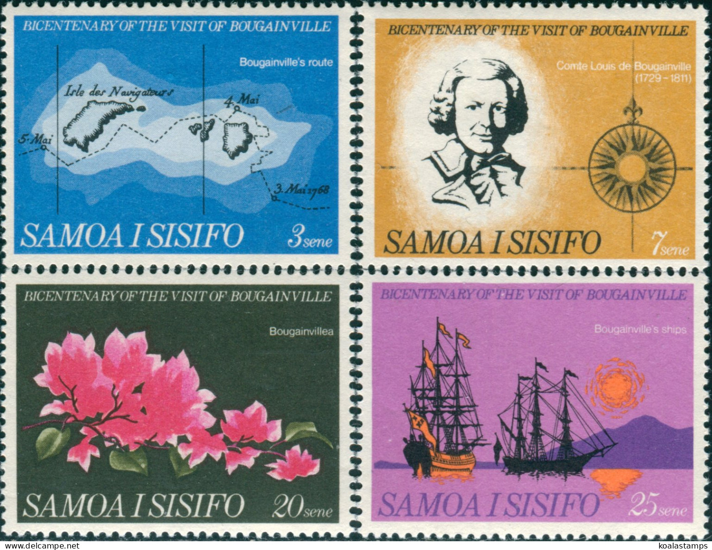 Samoa 1968 SG306-309 Bougainville Set MNH - Samoa