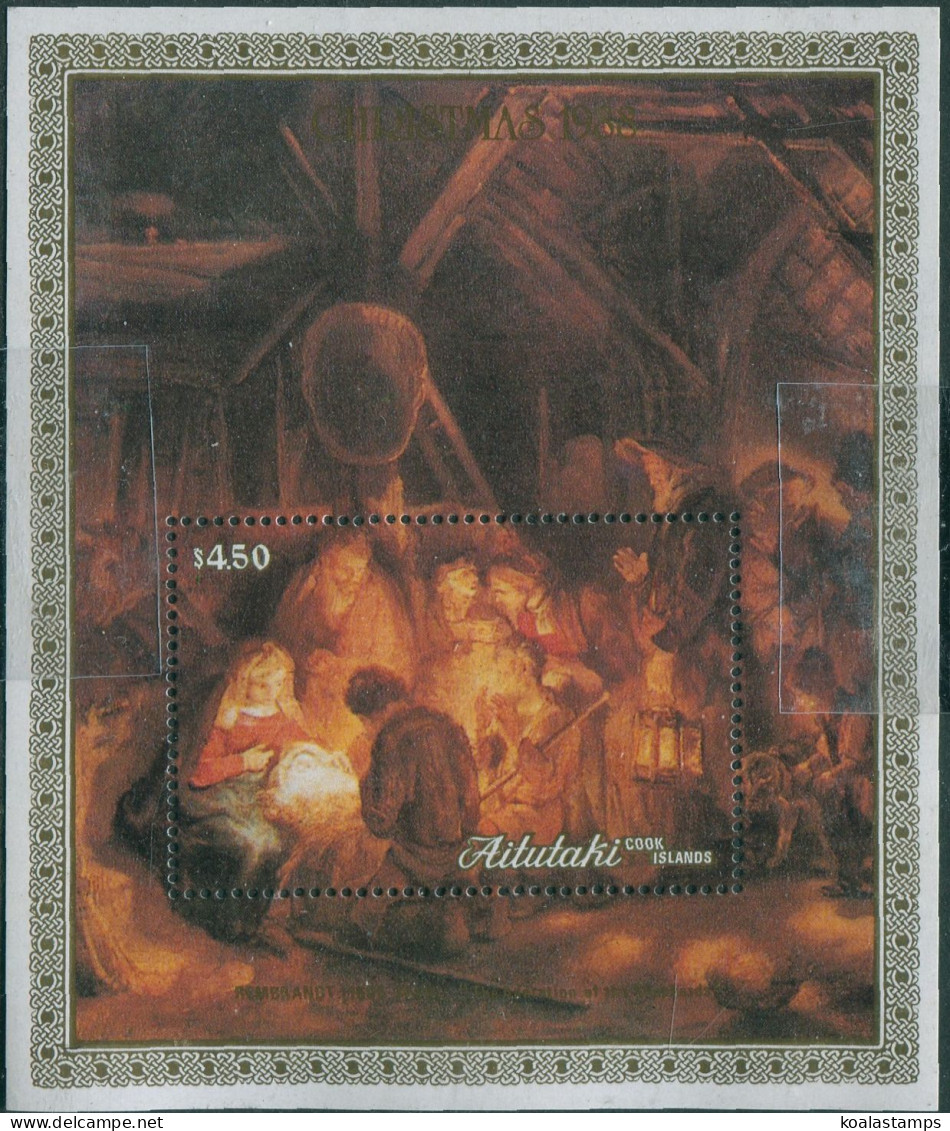 Aitutaki 1988 SG595 Christmas MS MNH - Cook Islands