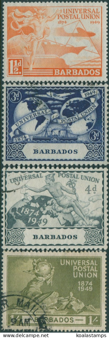 Barbados 1949 SG267-270 UPU Set FU - Barbades (1966-...)