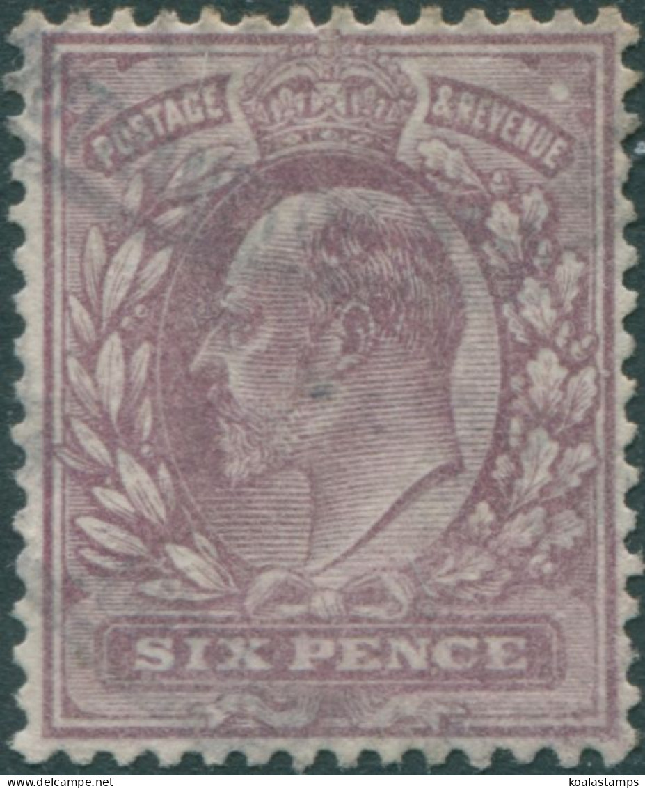 Great Britain 1902 SG245 6d Pale Dull Purple KEVII FU - Unclassified