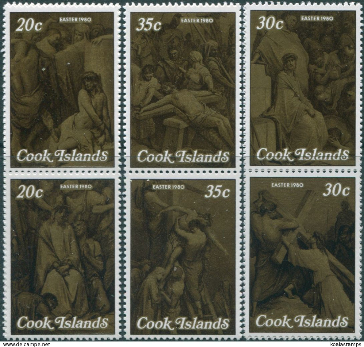 Cook Islands 1980 SG675-680 Easter Set MNH - Cook