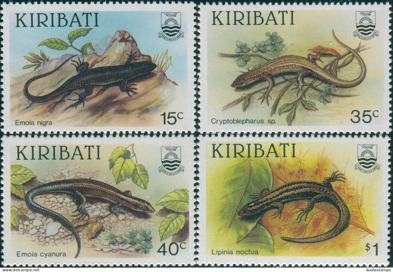 Kiribati 1987 SG274-277 Skinks Set MNH - Kiribati (1979-...)