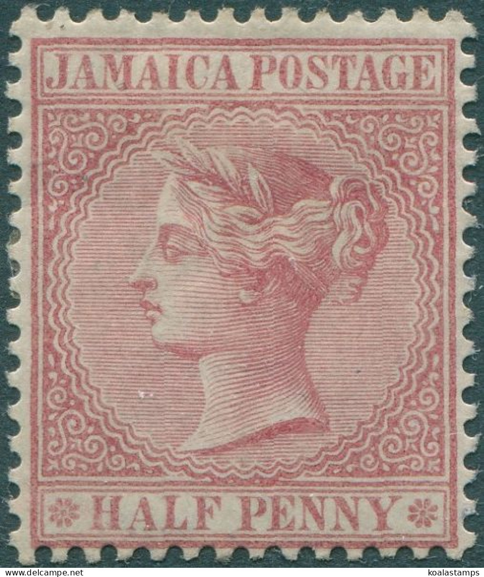 Jamaica 1860 SG7 ½d Red QV Wmk Cc MH - Jamaique (1962-...)