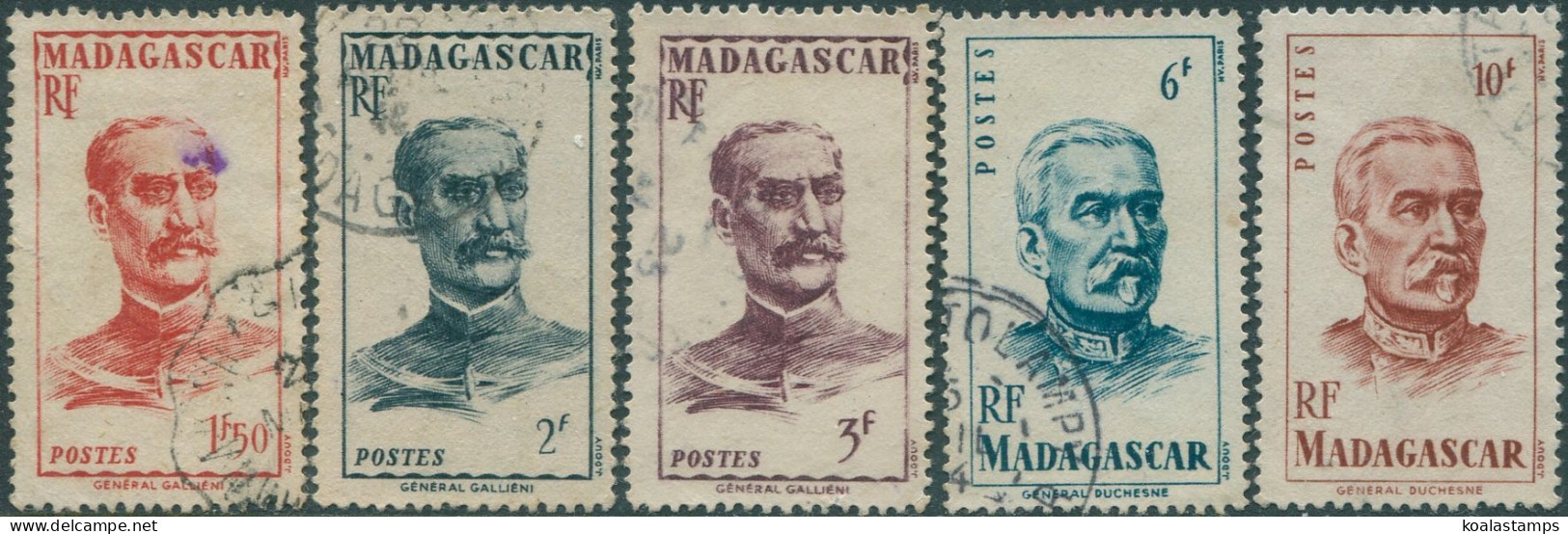 Madagascar 1946 SG304-311 General Gallieni (5) FU - Madagascar (1960-...)
