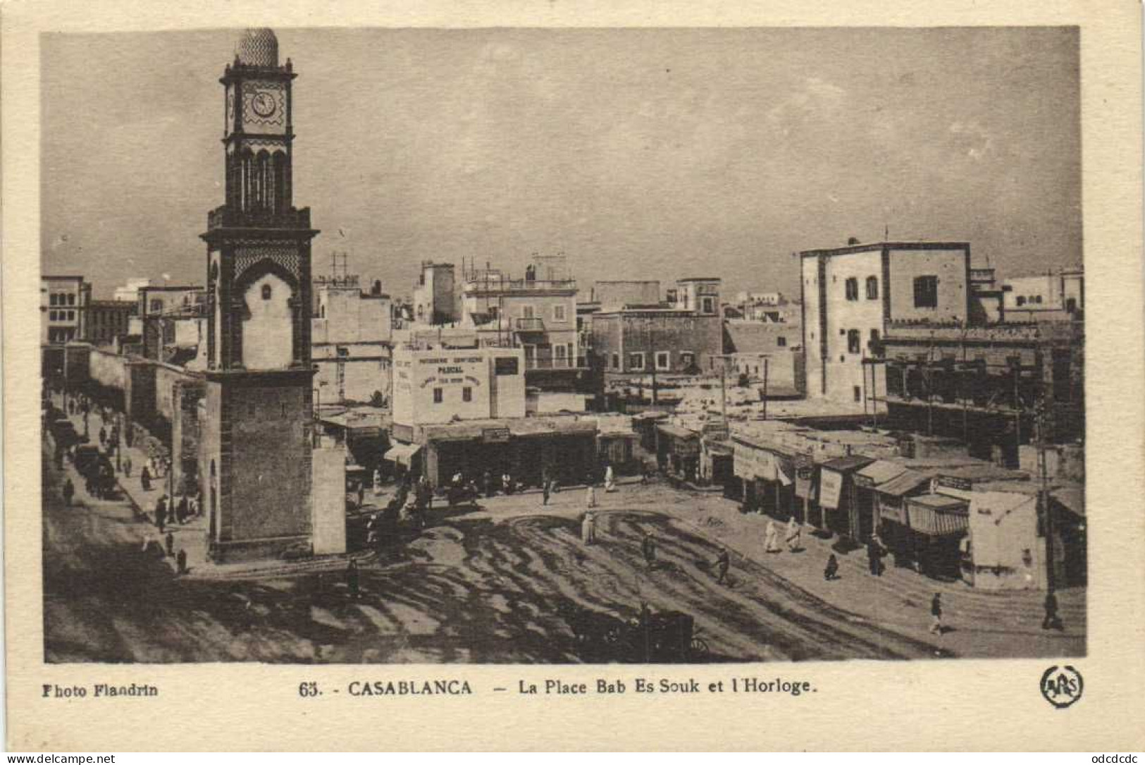 CASABLANCA La Place Bab En Souk Et L' Horloge   RV - Casablanca