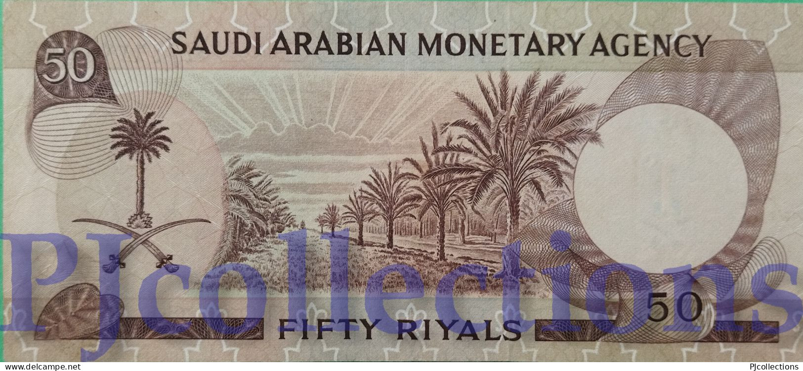 SAUDI ARABIA 50 RIYALS 1968 PICK 14b AU+ - Arabia Saudita