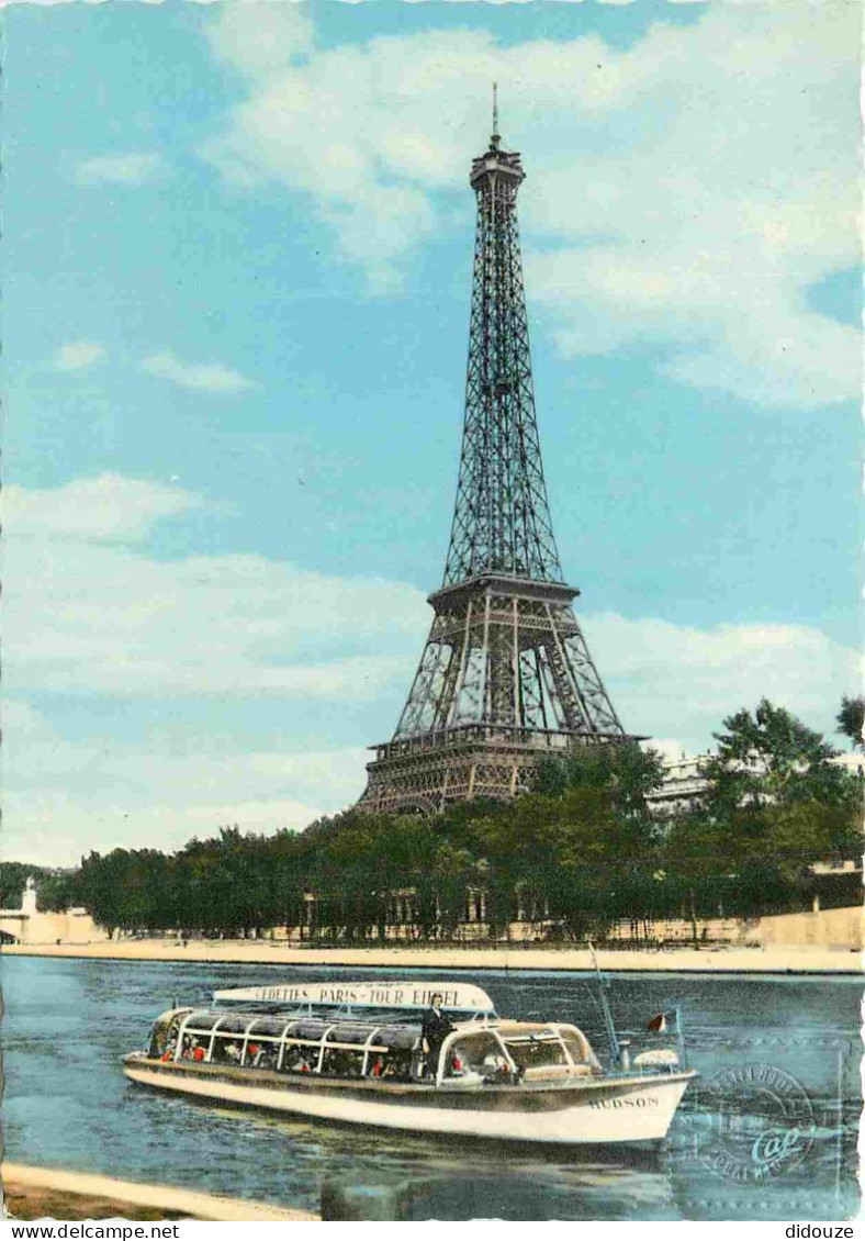 75 - Paris - Tour Eiffel - La Seine - Bateau Promenade - CPM - Voir Scans Recto-Verso - Tour Eiffel