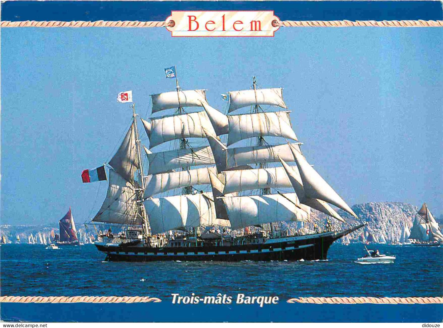 Bateaux - Voiliers - Belem - Trois-mâts Barque Navire-école Civil - CPM - Voir Scans Recto-Verso - Segelboote