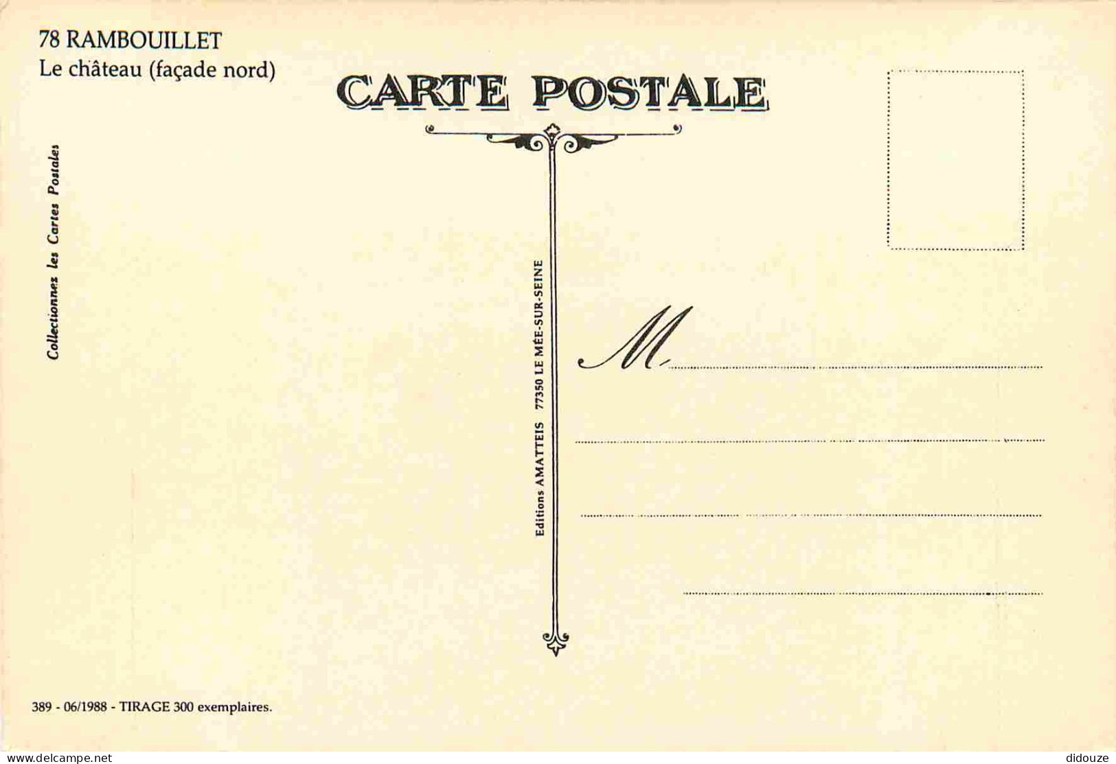Reproduction CPA - 78 Rambouillet - Le Château - Tirage Limitée - CPM - Carte Neuve - Voir Scans Recto-Verso - Rambouillet (Kasteel)