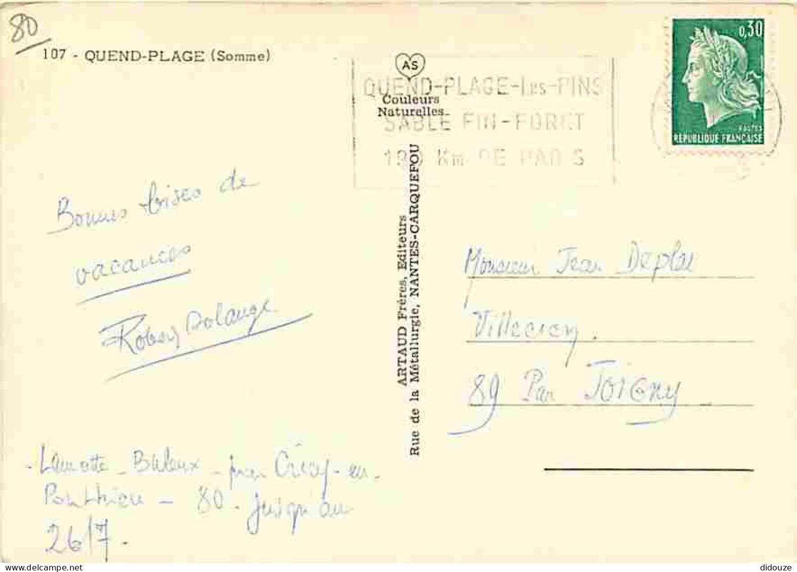 80 - Quend Plage Les Pins - Multivues - Chevaux - Folklore - Blasons - Flamme Postale - CPM - Voir Scans Recto-Verso - Quend