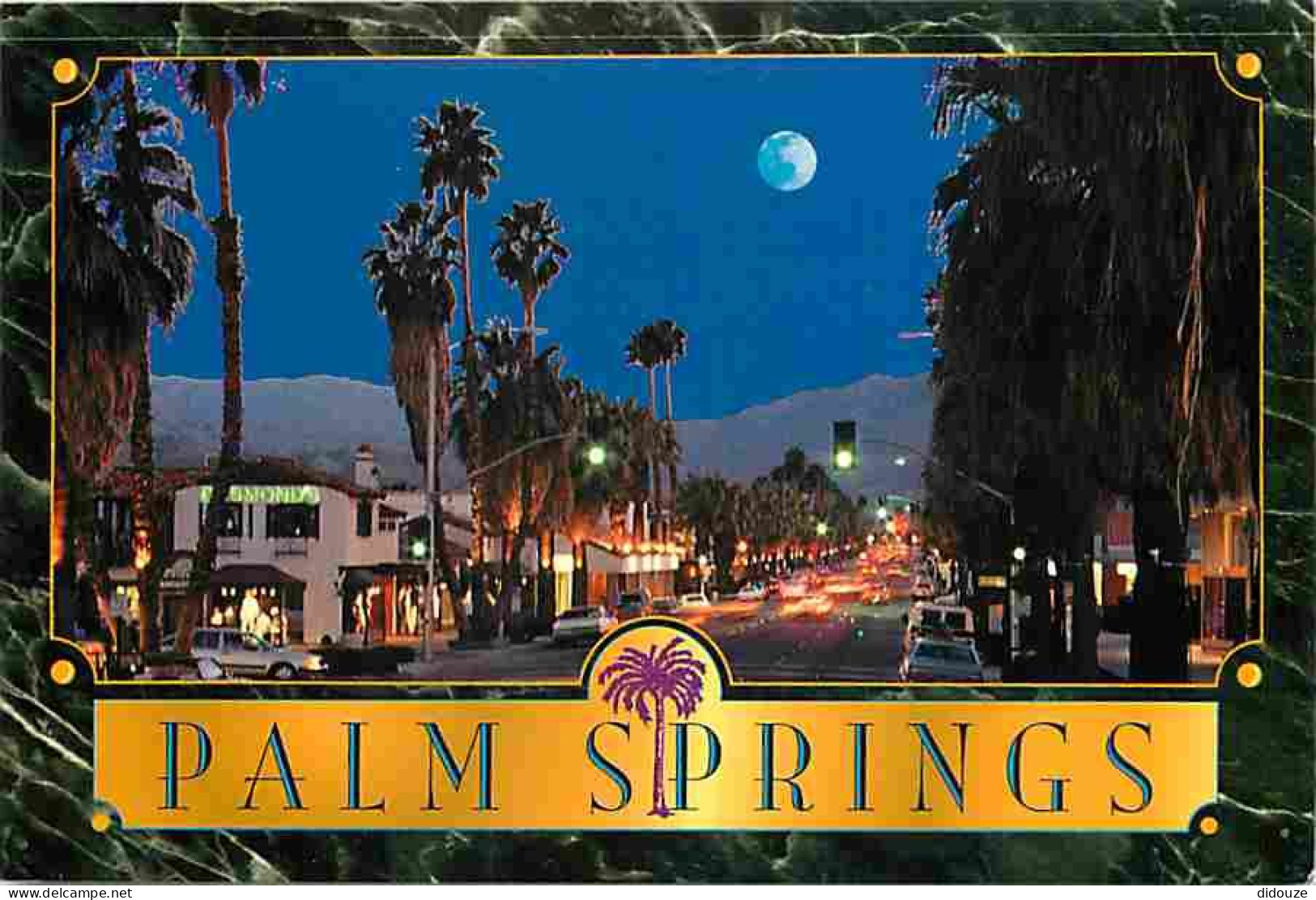 Etats Unis - Palm Springs - Picturesque Palm Canyon Drive At Night - Automobiles - Carte Neuve - CPM - Voir Scans Recto- - Palm Springs