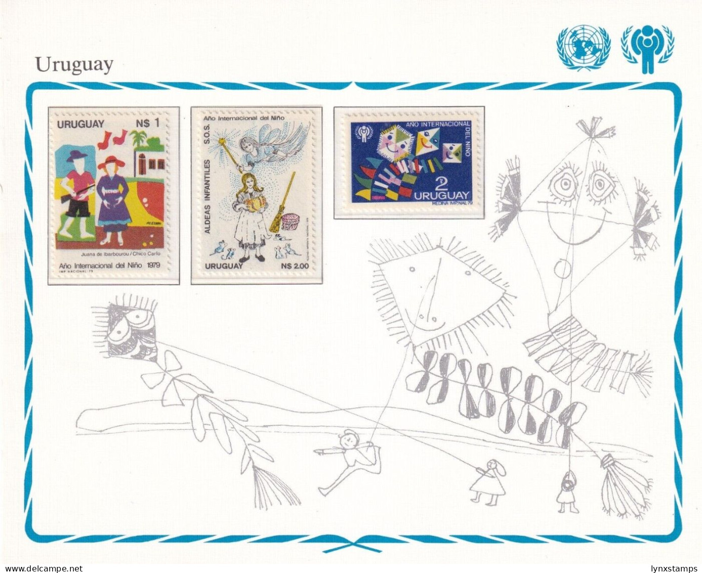SA06 Uruguay 1979 International Year Of The Child Mint Stamps - Uruguay