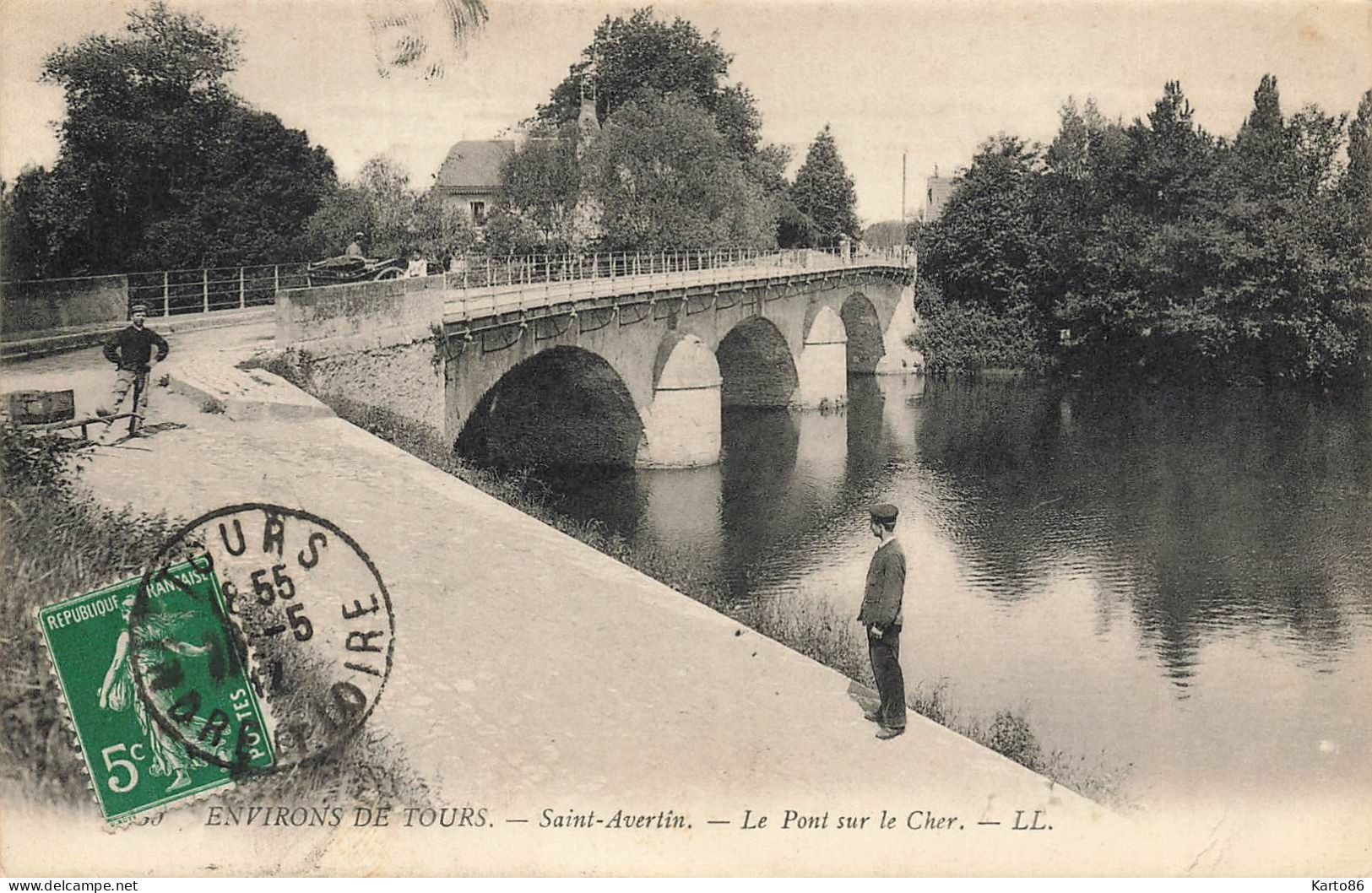 St Avertin * Route Et Le Pont Sur Le Cher - Saint-Avertin