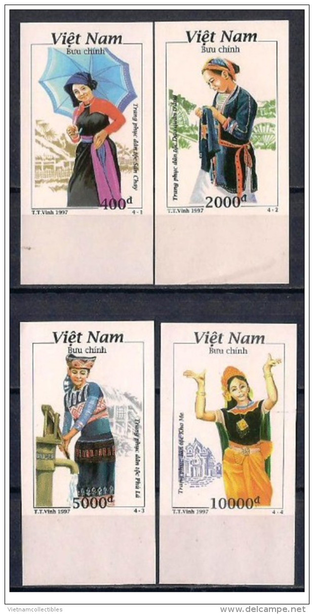 Vietnam Viet Nam MNH Imperf Stamps 1997 : Vietnamese Ethnic Costume (Ms758) - Vietnam