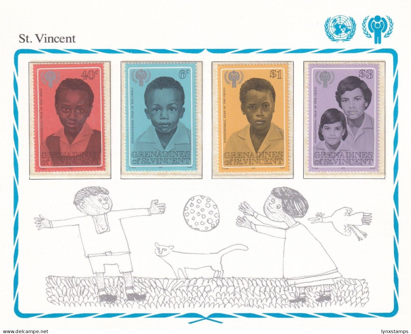 SA06 St Vincent 1979 International Year Of The Child Mint Stamps - St.Vincent (1979-...)