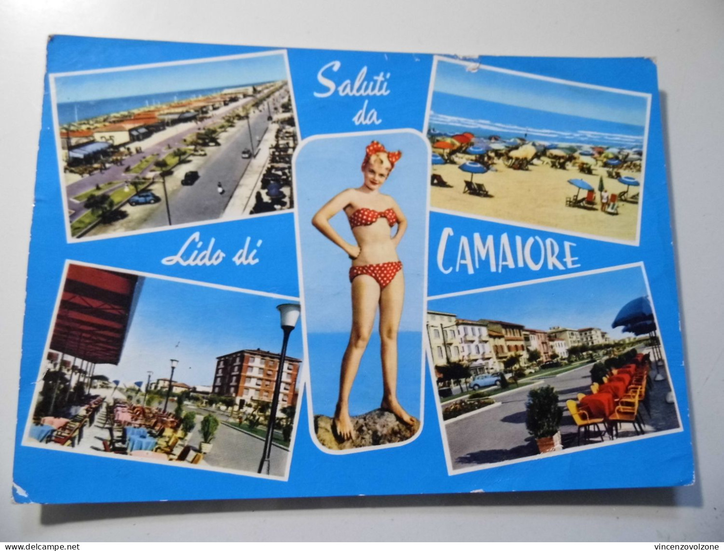 Cartolina Viaggiata "Saluti Da Lido Di CAMAIORE" Vedutine 1964 - Lucca