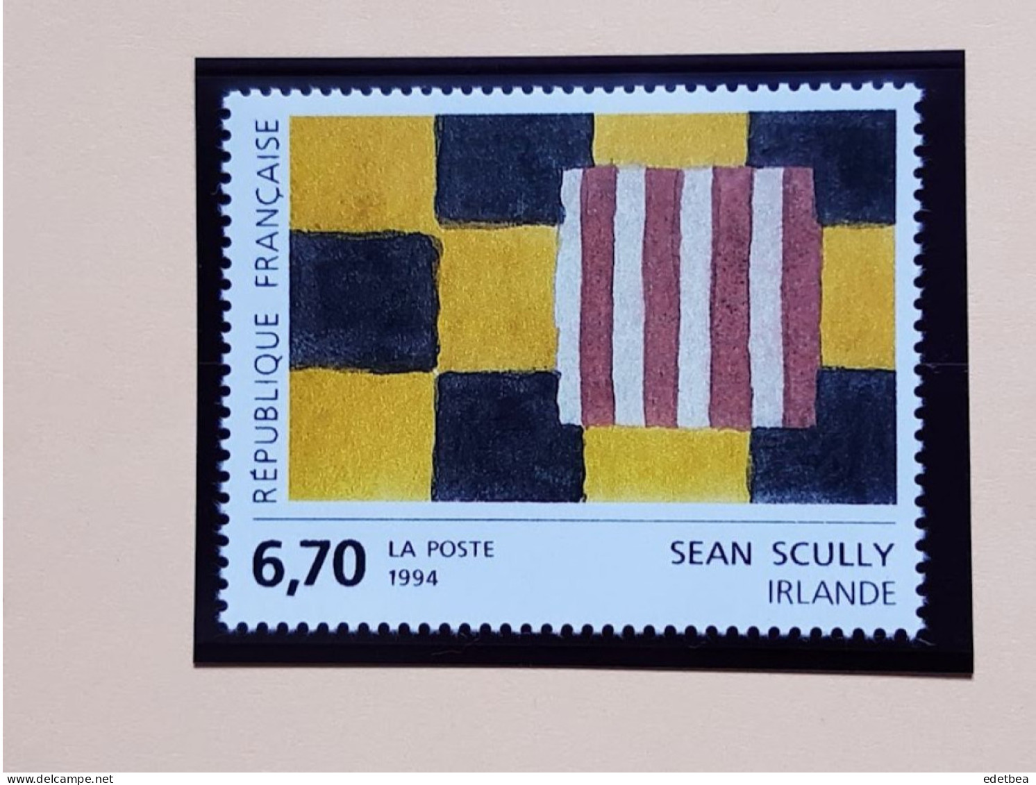 Timbre – France – 1994- N° 2858-  Oeuvre De Sean SCULLY : Oeuvre Originale -Etat : Neuf - Unused Stamps