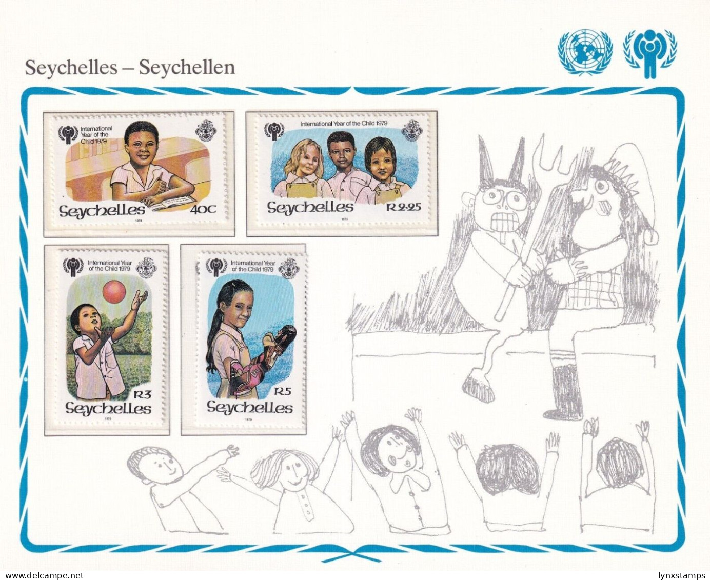 SA06 Seychelles 1979 International Year Of The Child Mint Stamps - Seychellen (1976-...)