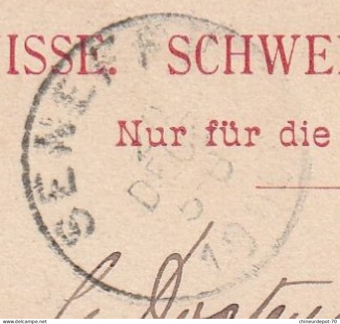 WELTPOSTVEREIN SCHWEIZ SUISSE MONTREUX JUBILE DE L UNION UNIVERSELLE 1900 DOCTEUR SENEFFE BELGIQUE - Altri & Non Classificati