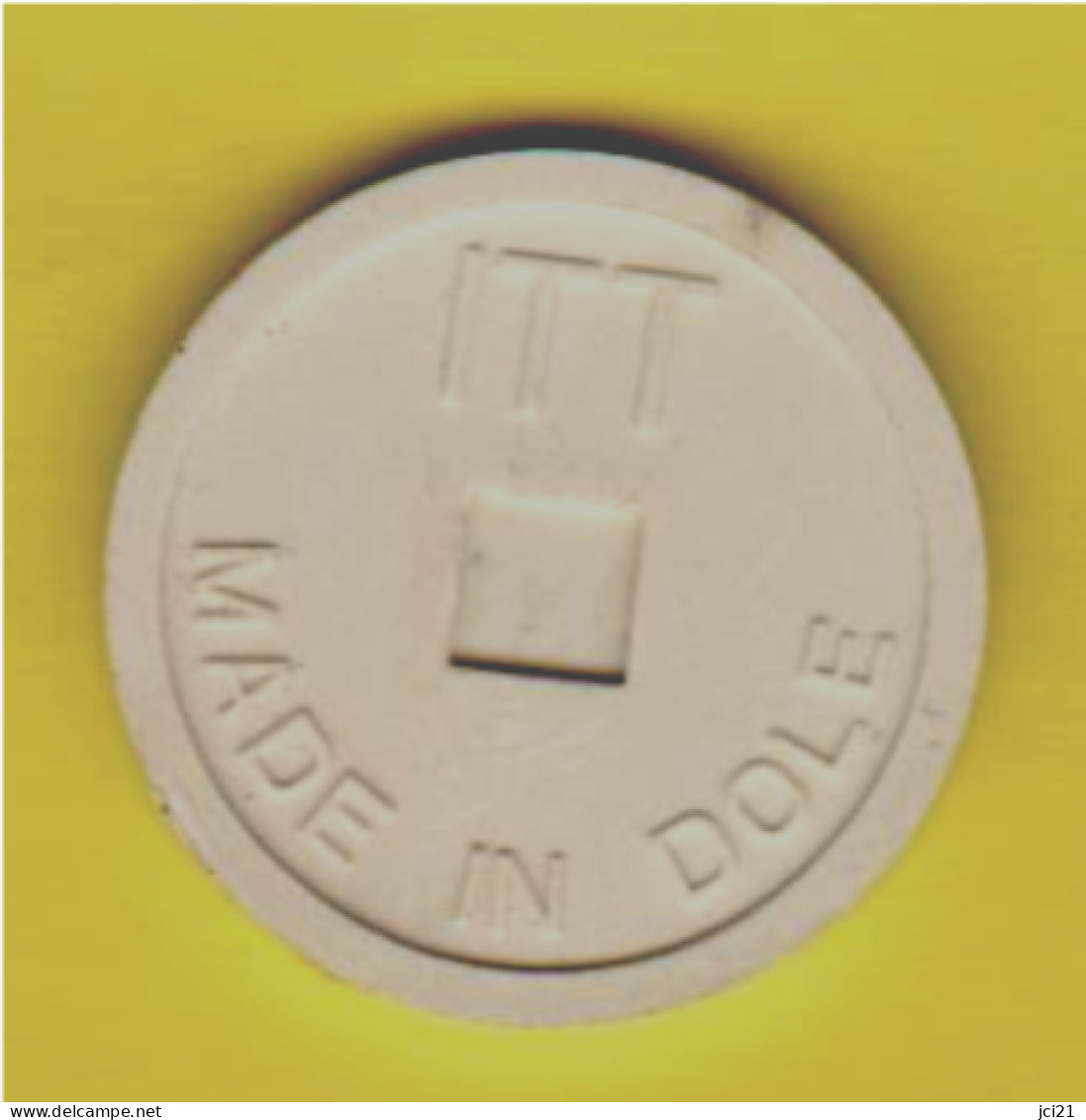 Jeton De Caddie  " ITT - MADE IN DOLE " _j410 - Trolley Token/Shopping Trolley Chip