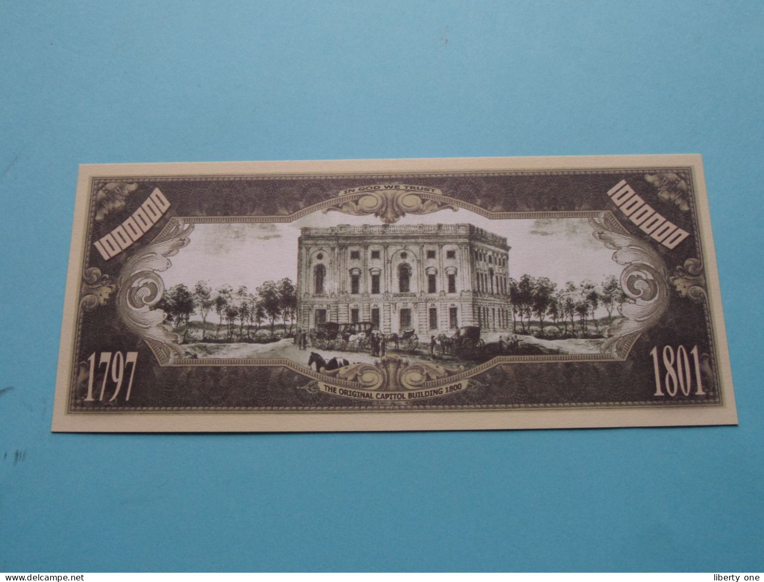 1000000 $ Dollars >>> Second President 1797-1801 > Copyright 2004 American Art Classics ( See SCANS ) ! - Non Classificati