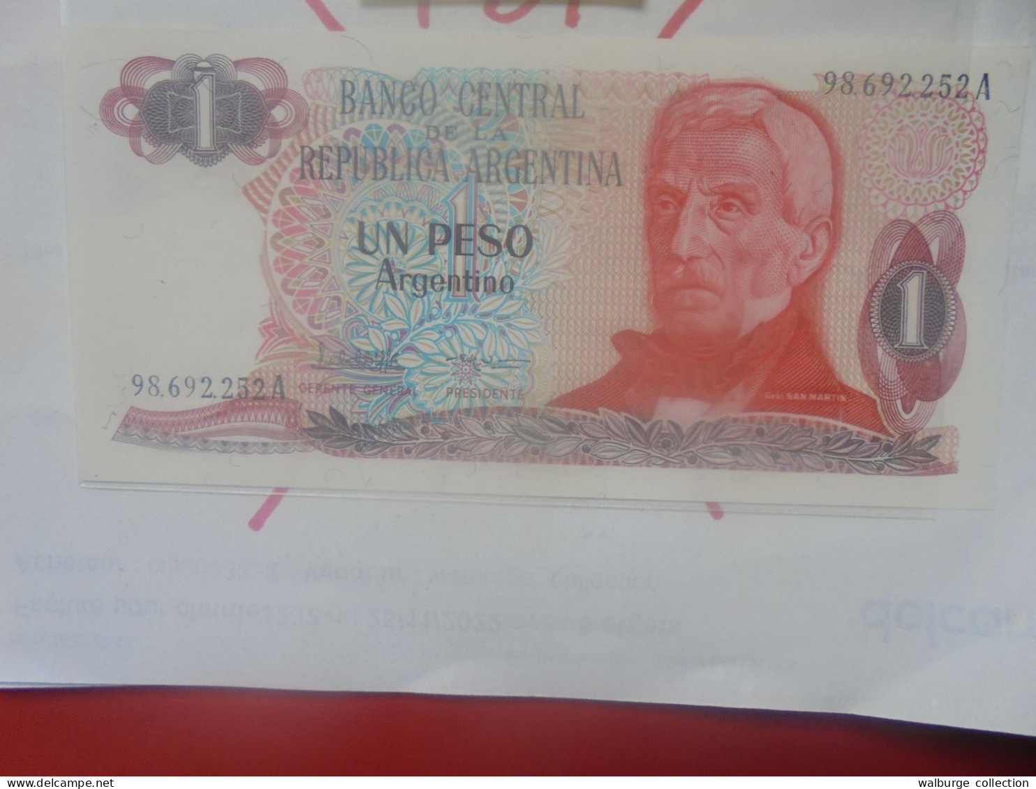 ARGENTINE 1 PESO 1983-84 Neuf (B.33) - Argentina