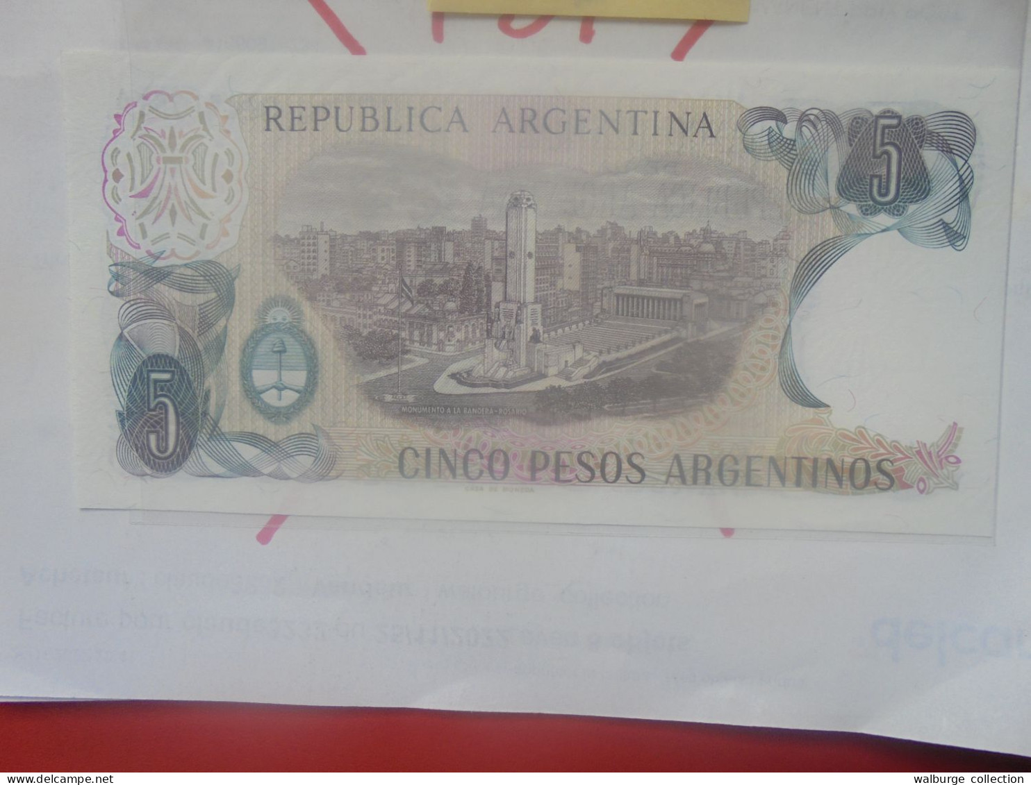 ARGENTINE 5 PESOS 1983-84 Neuf (B.33) - Argentina