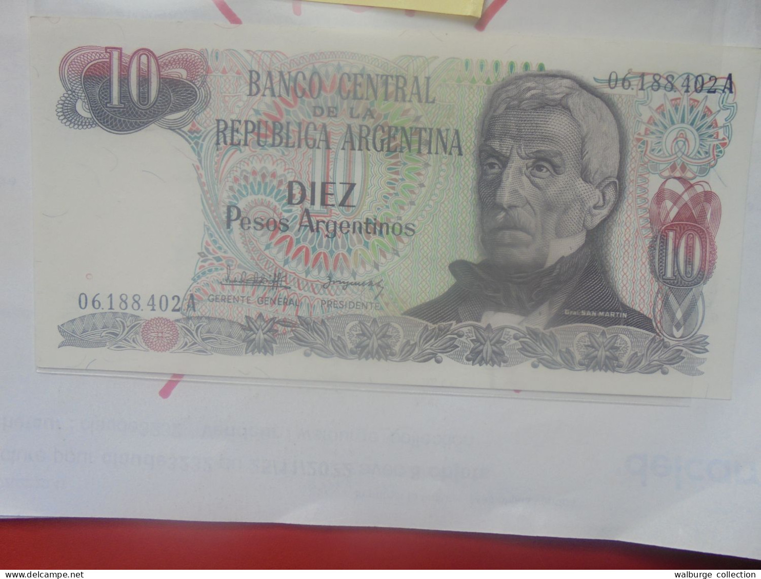 ARGENTINE 10 PESOS 1983-84 Neuf (B.33) - Argentine