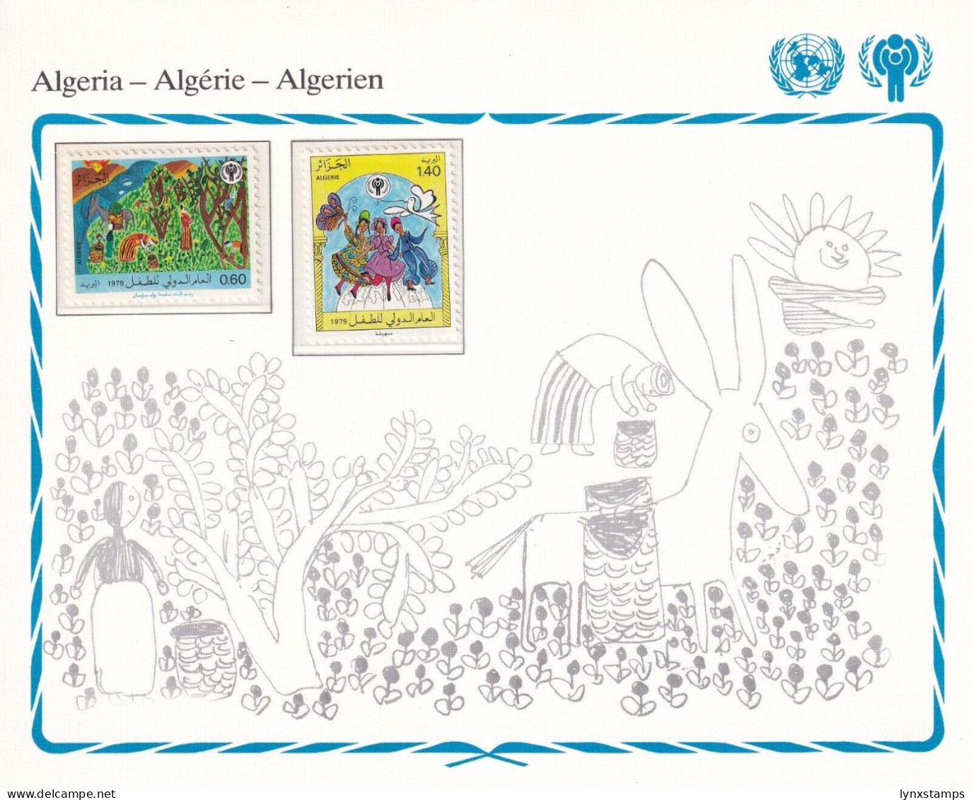 SA06 Algeria 1979 International Year Of The Child Mint Stamps - Algeria (1962-...)