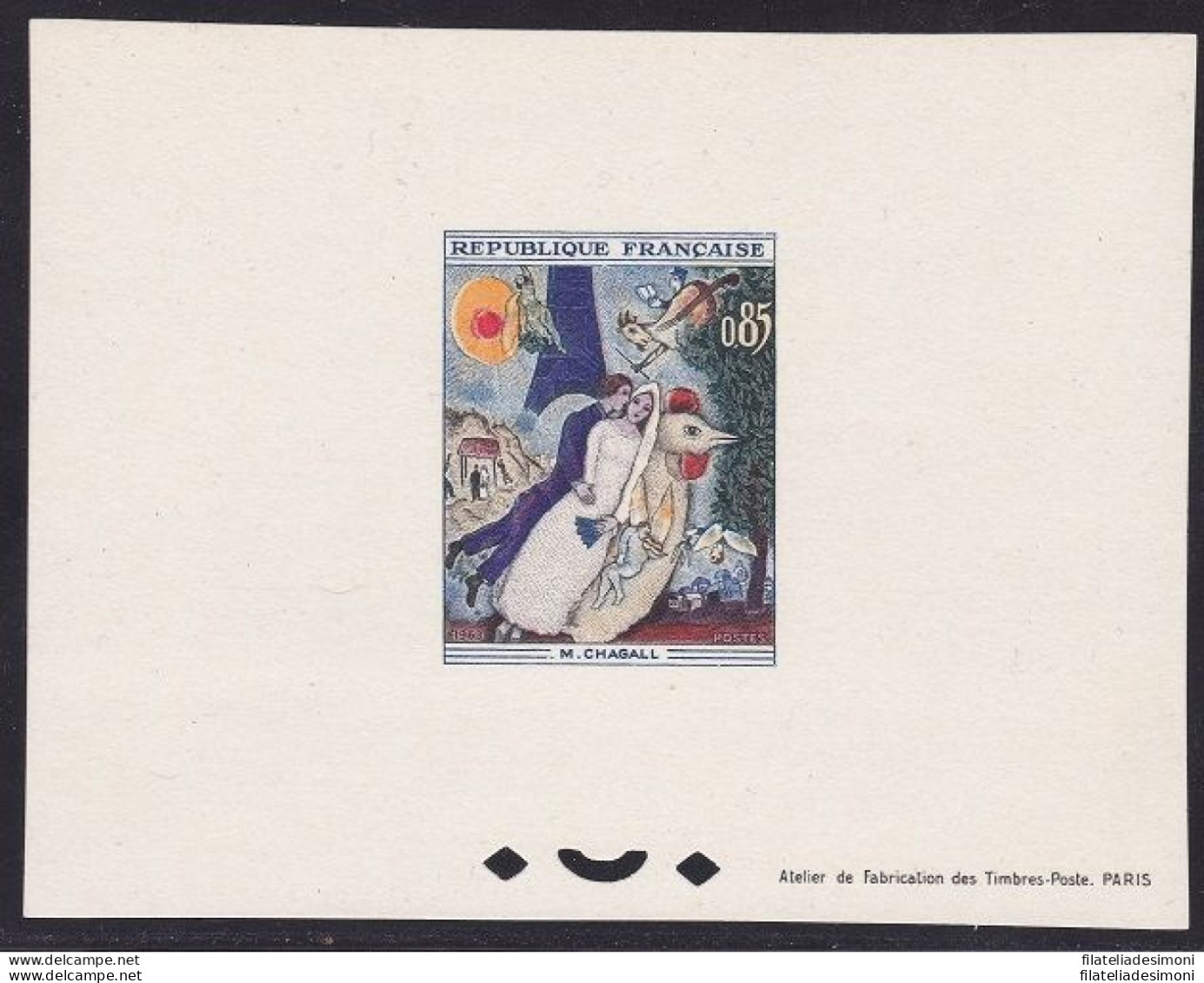 1963 FRANCIA  - N 1398 Marc Chagall MNH/** - Otros & Sin Clasificación